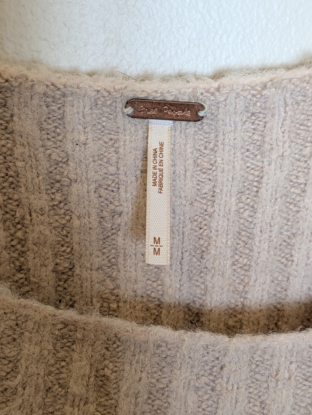 Free People Katie Pullover Square Neck Balloon Long Sleeve Pullover Sweater M - Picture 6 of 6